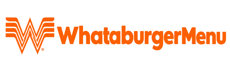 Whataburger Menu logo in orange with the iconic Whataburger W symbol on a transparent background.
